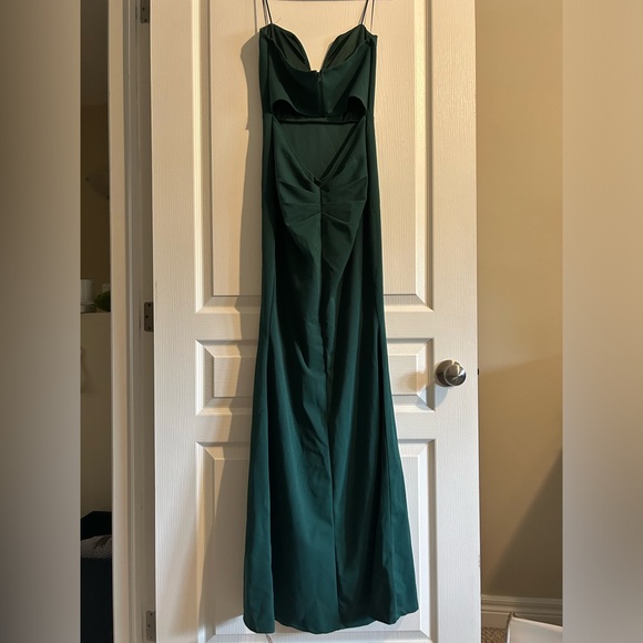 Symphony Long Green Dress - Picture 3 of 4